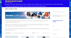 Desktop Screenshot of absolutequartzcrystals.com
