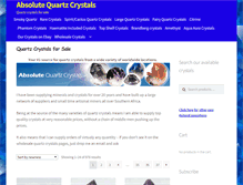 Tablet Screenshot of absolutequartzcrystals.com